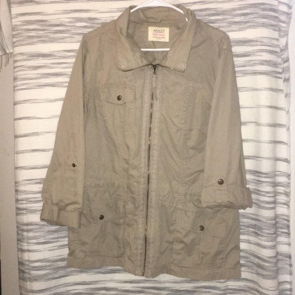 Khaki utility jacket